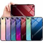 Husa Gradient din sticla pt. iPhone SE 2020, 7 , 7 Plus , 8 ,8 Plus