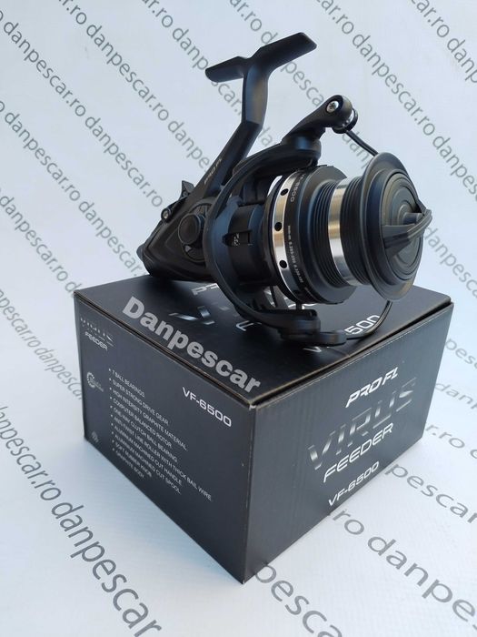 Mulinetă Feeder si Crap PRO FL VIRUS VF6500 tambur LongCast+baitrunner