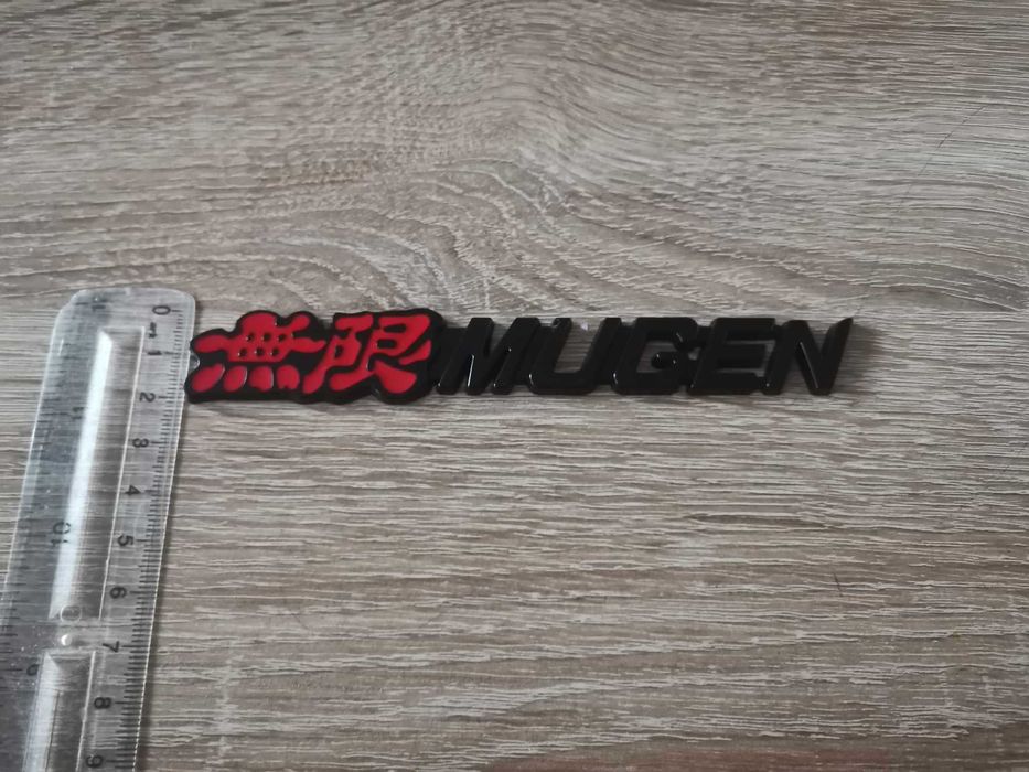 Honda Mugen черна емблема за решетка