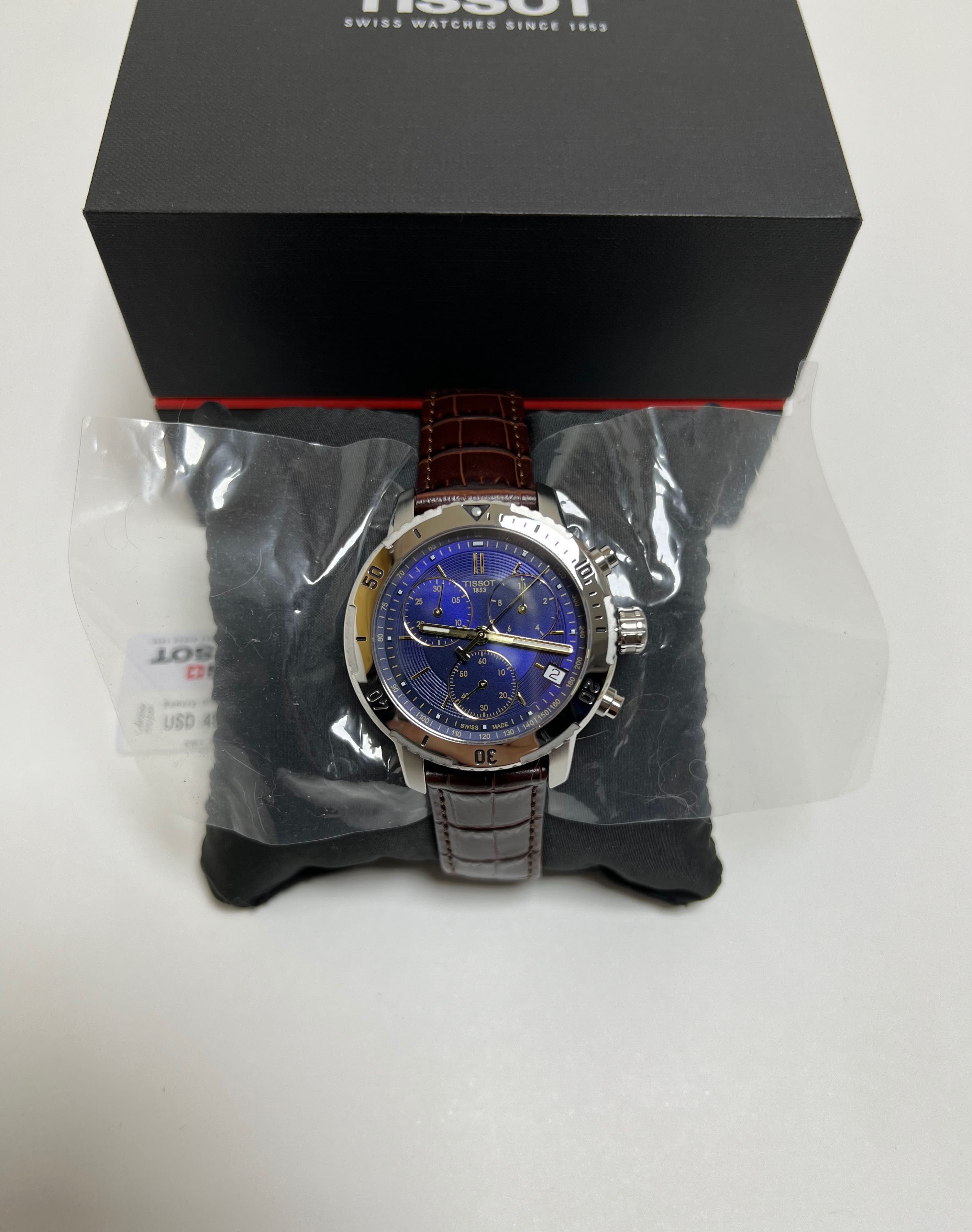 Оригинальные Tissot новые кварцевые часы хронограф Швейцария