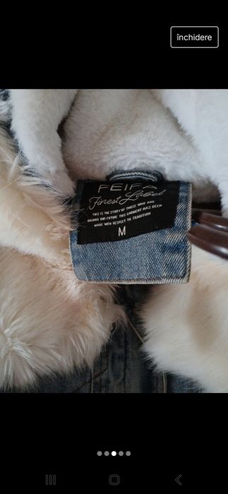 Geaca blugi  blanita