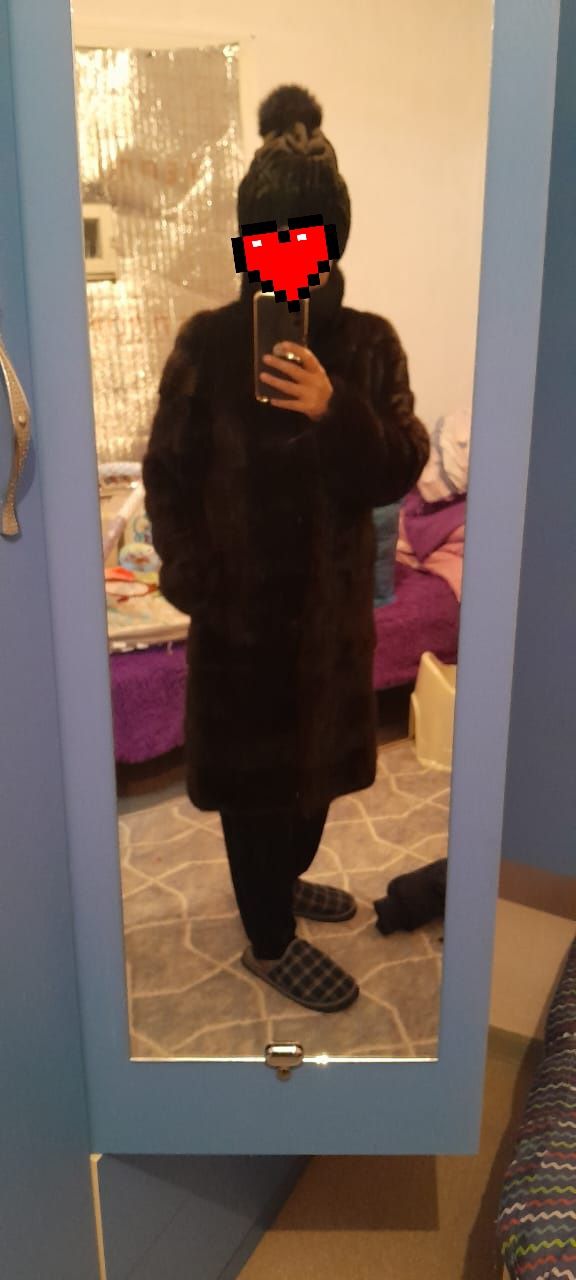 Норкавая шуба и шапка