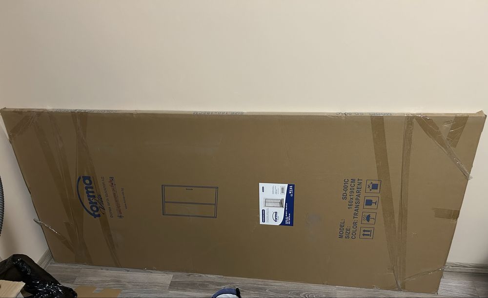 Стъклен параван за баня Forma Vita