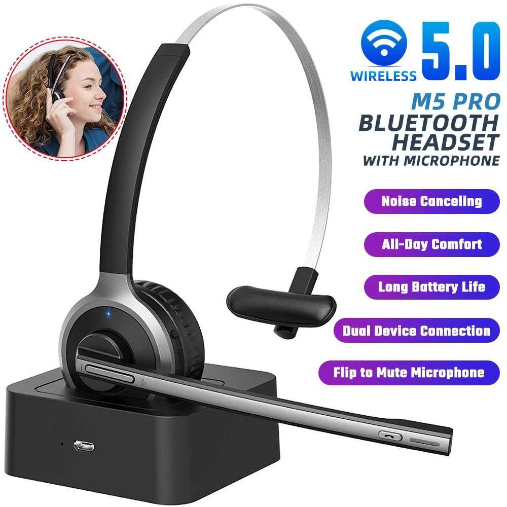 Mpow M5 Pro Bluetooth 5.0 слушалки с база за зареждане