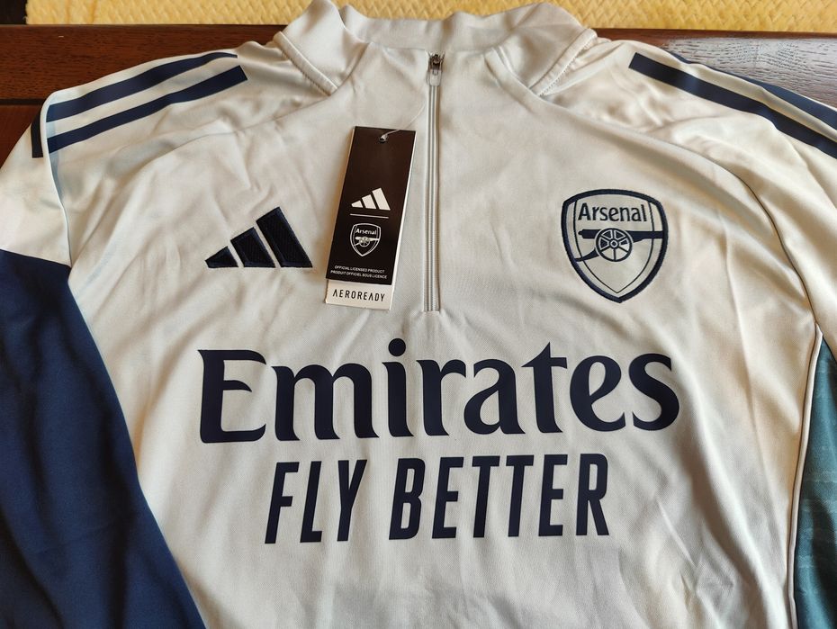 Тренировъчен футболен екип Arsenal 25/26 сив