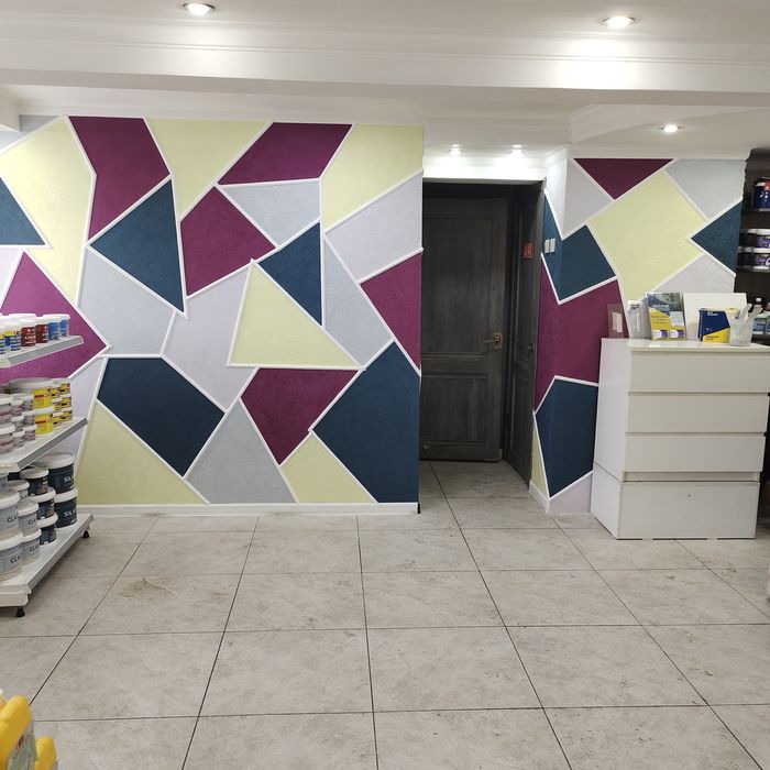 Жидкие обои . Декоративная штукатурка