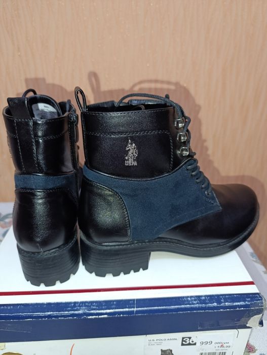 Турецкие женские ботинки POLO Оригинал.Размер ,36 последний