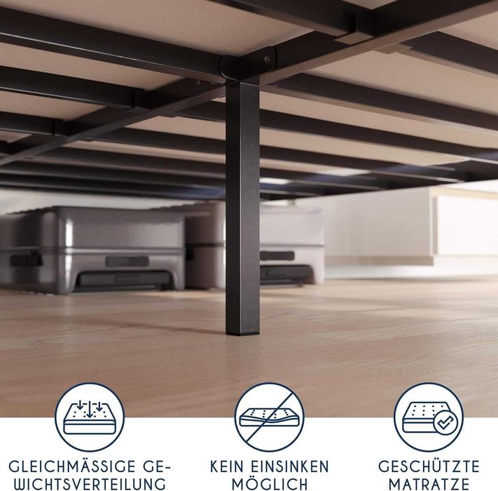 Paturi metalice negre, 3 modele,180x200, 160x200,140x200,120x200 cm