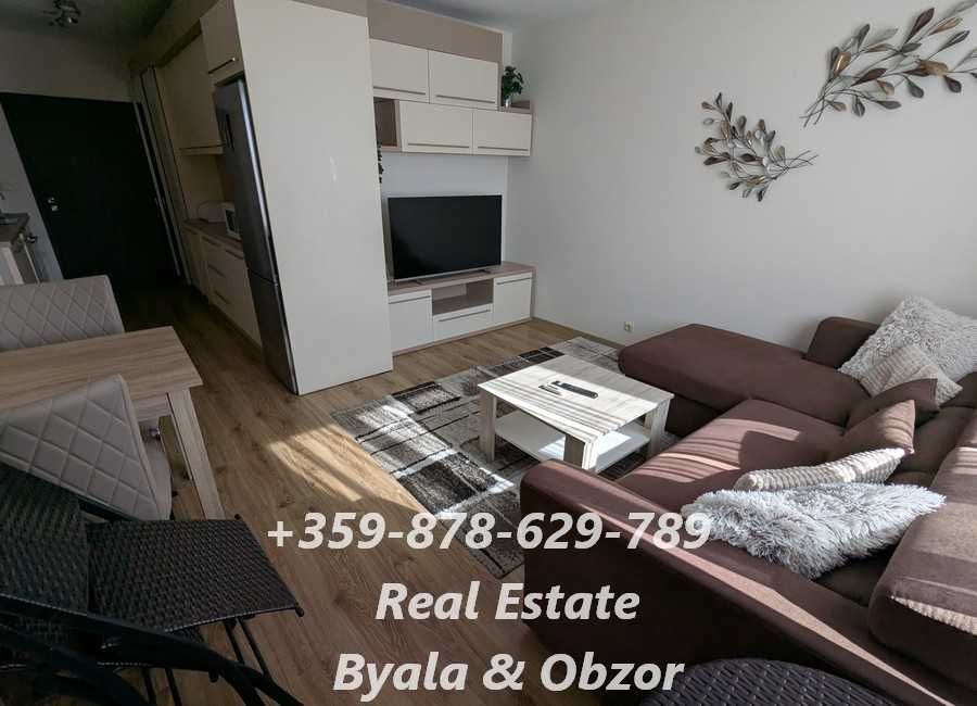 Добре обзаведен двустаен апартамент в гр.Обзор