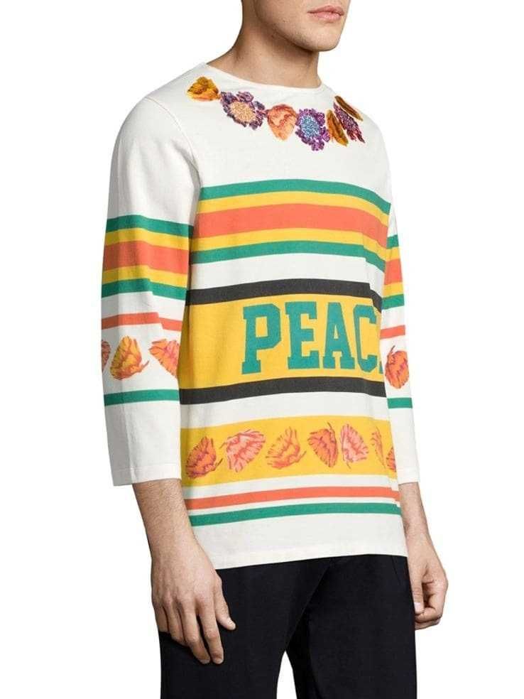 Paul Smith Embroidered Floral Peace Hockey Мъжка Блуза Пуловер size S