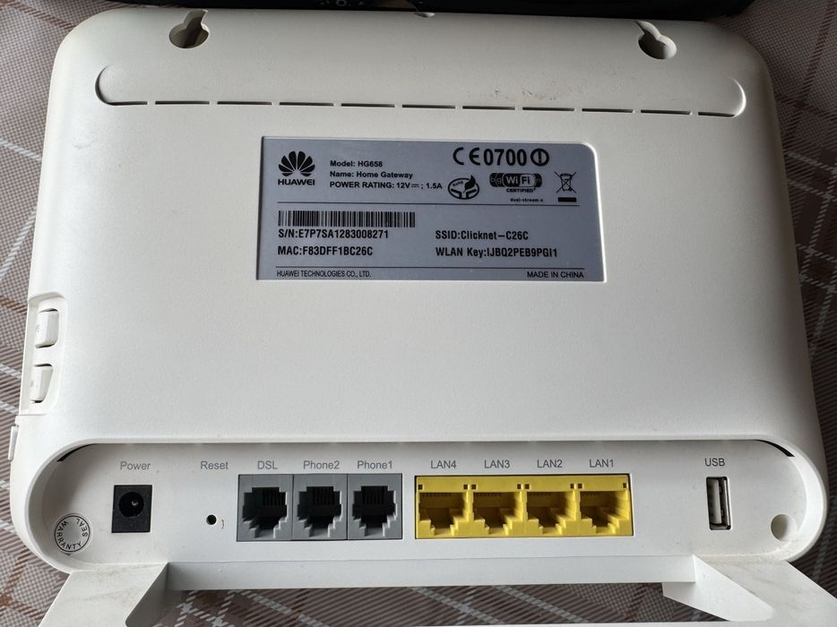 Router wireless Huawey HG 658