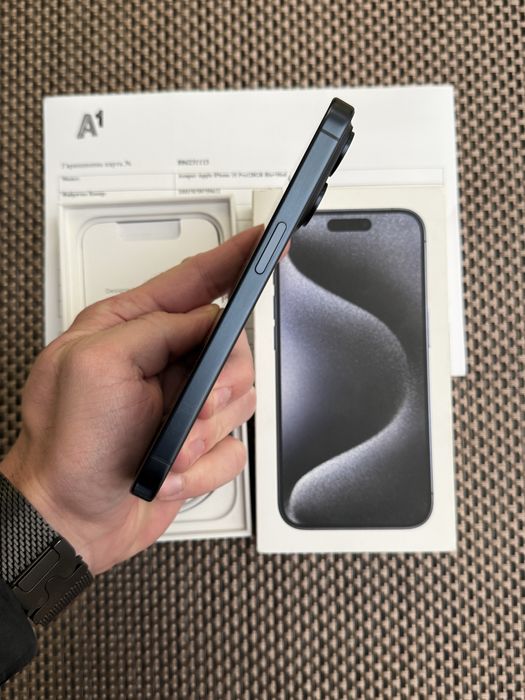 Лизинг 49лв/м iPhone 15 pro BLUE айфон 15 про 128 син