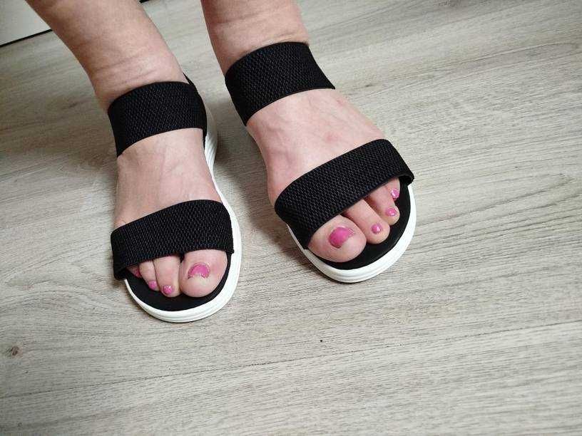 Стилни Дамски Сандали на платформа с еластична подметка