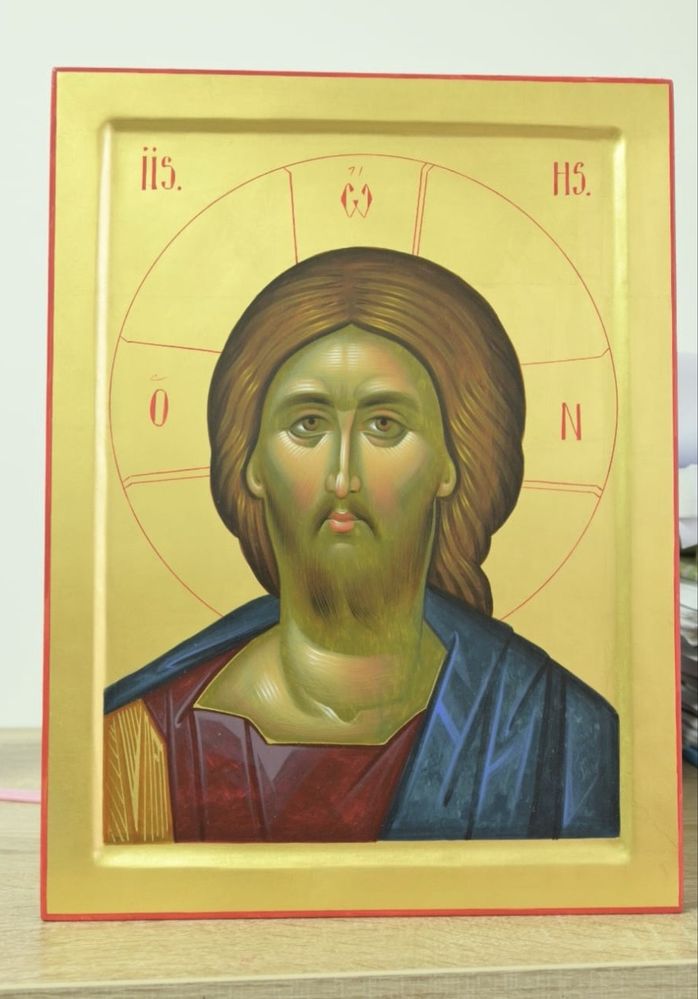 Icoană pictată Iisus Hristos