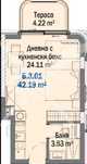 Едностаен апартамент в Китен 475 - 16804