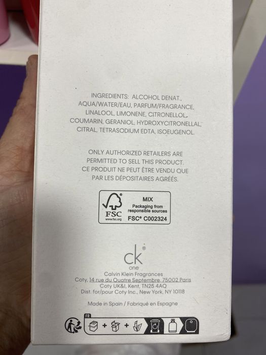 Оригинал! CK Calvin Klein One ! unisex! 100 ml!