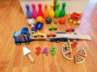 Lot jucării lemn și plastic