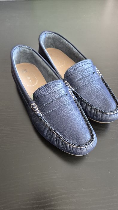 Кожени дамски мокасини