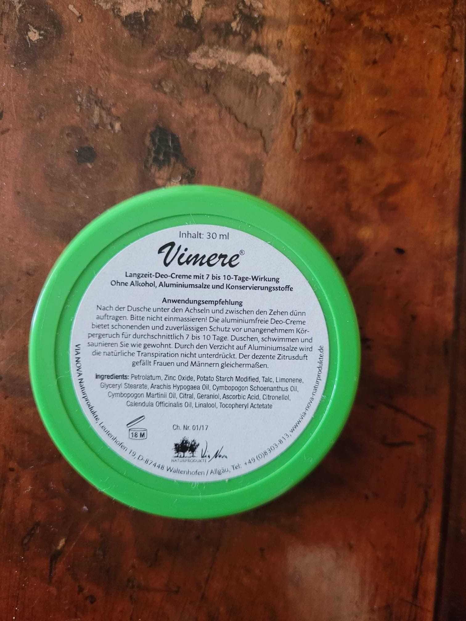 deodorant crema de lunga actiune Vimere