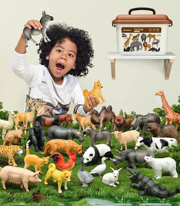 Набор домашние и дикие животные