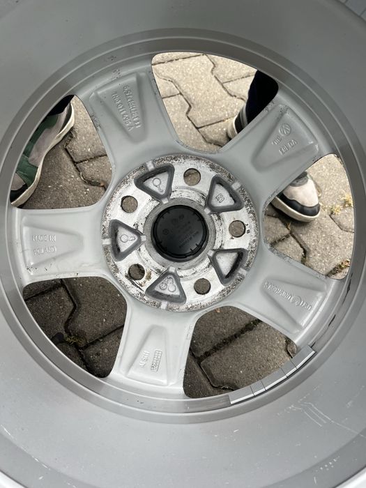 Jante aliaj 5x112mm, anvelope 215/60 R16, VW Sharan, Passat, Tiguan