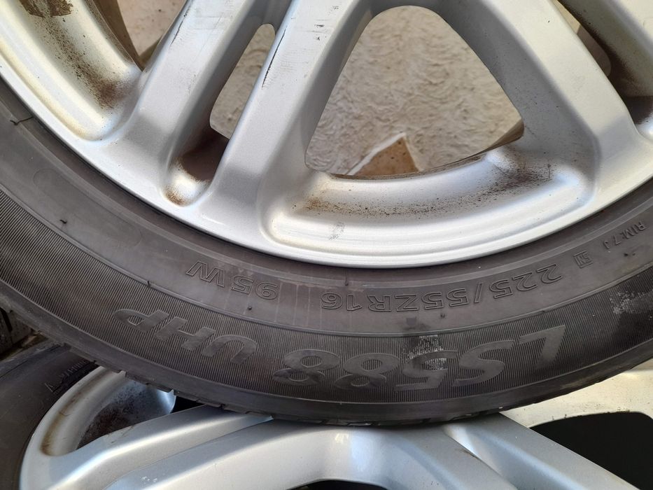 Jante Mercedes, 16 inch cu anvelope 225/55/16 M+S