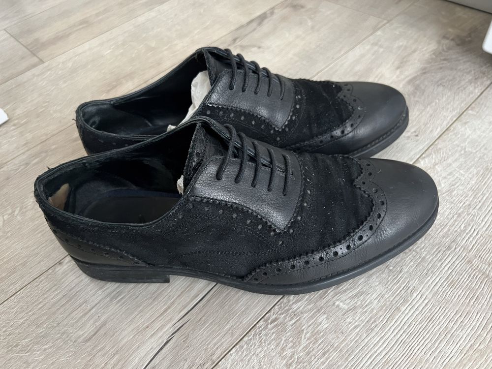 Pantofi Brogue de piele Zara 42