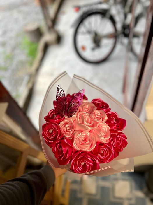 Букет от вечни рози 20 рози