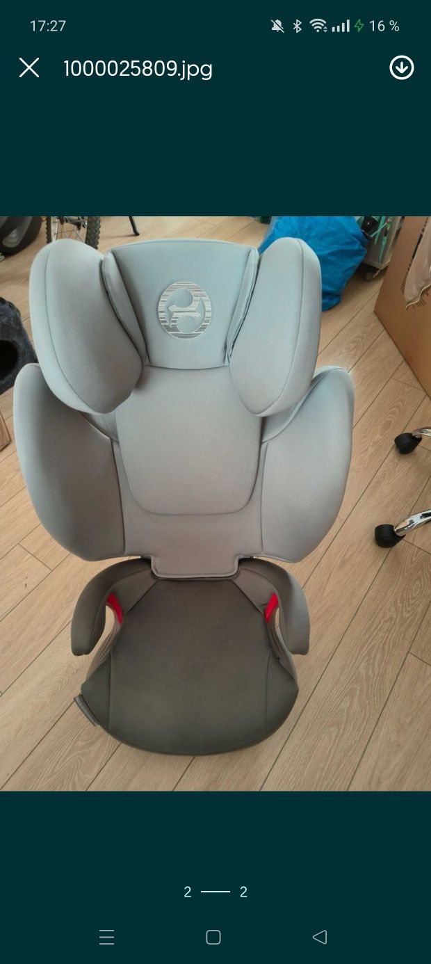 2 scaune auto copil  Cybex Solution: 15-36kg, Isofix, stare impecabila