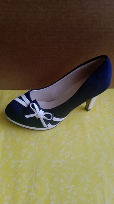 Нови Дамски обувки на ток, 38 номер, сини