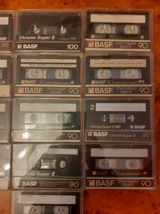 Lot 14 buc Casete BASF Chrom Super II 90 si 100 min inregistrate