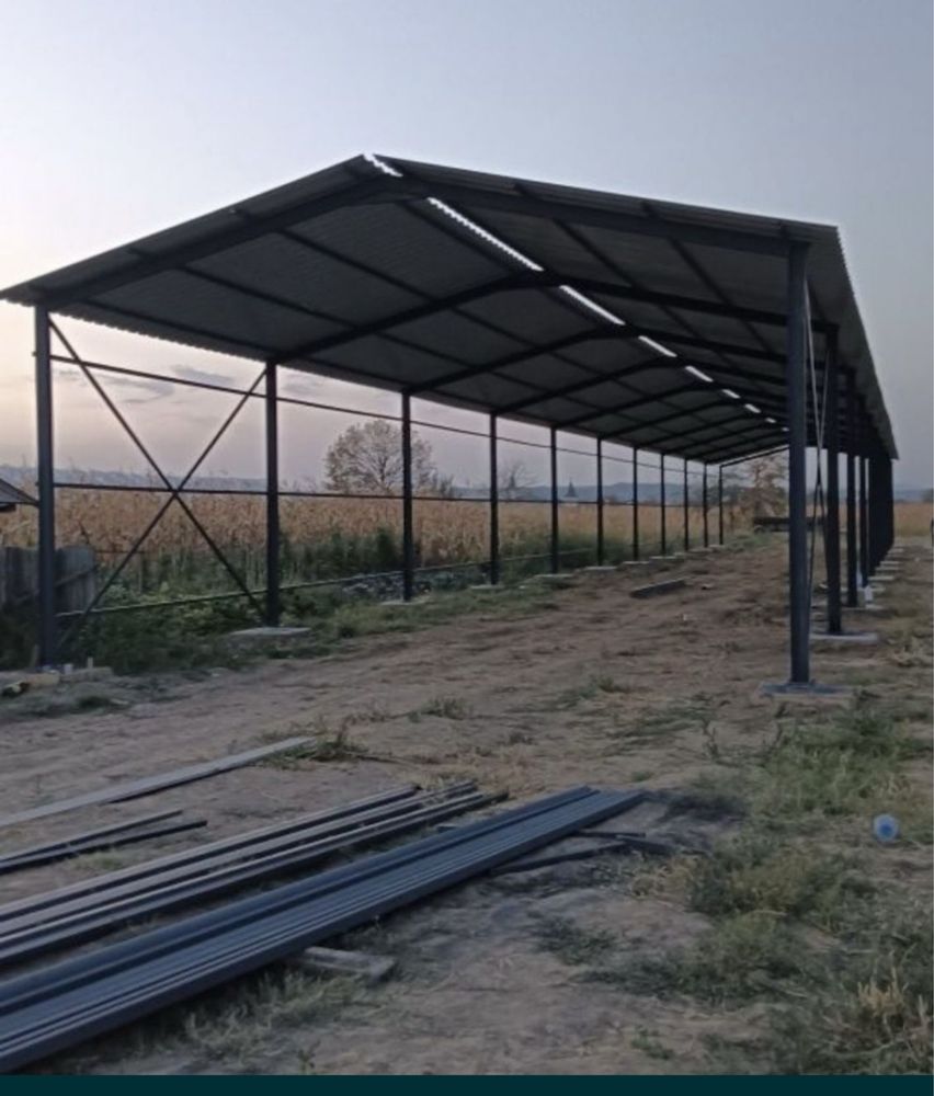 Fac hale metalice din europrofile accept variante auto