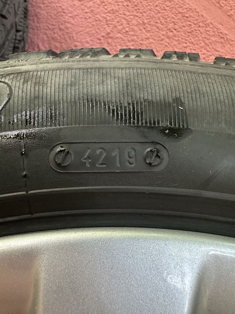 Jante originale BMW 5x112+anvelope iarna, pentru seria 3 , 4, 5