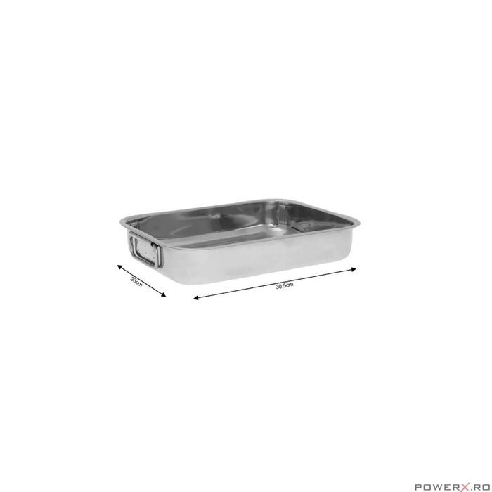 Tava din Inox, 30,5 x 23 x 5 cm, KingHoff