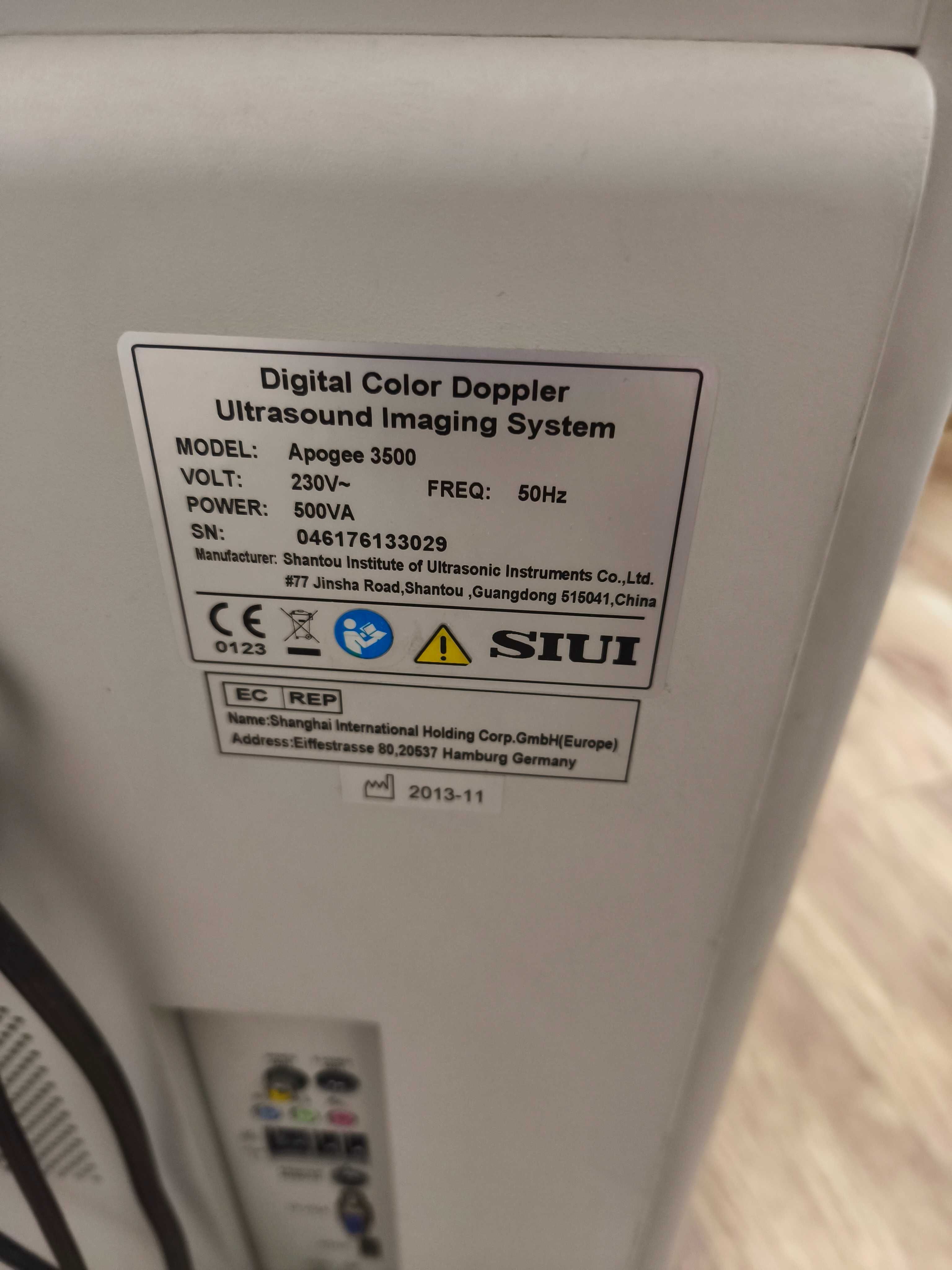 Ecograf Color Doppler – SIUI Apogee 3500