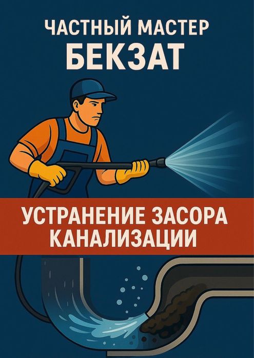 Прочистка канализации 24/7 Крот гидродинамическая Засор Промывка труб