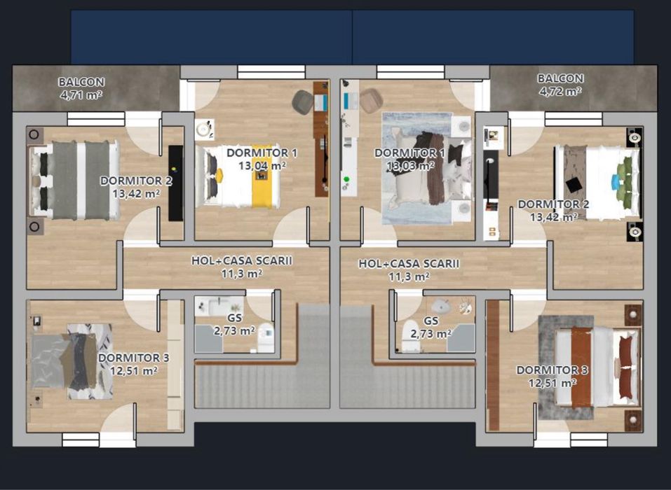 Casa 4 Camere, 116 mp, Valea Adanca - Miroslava