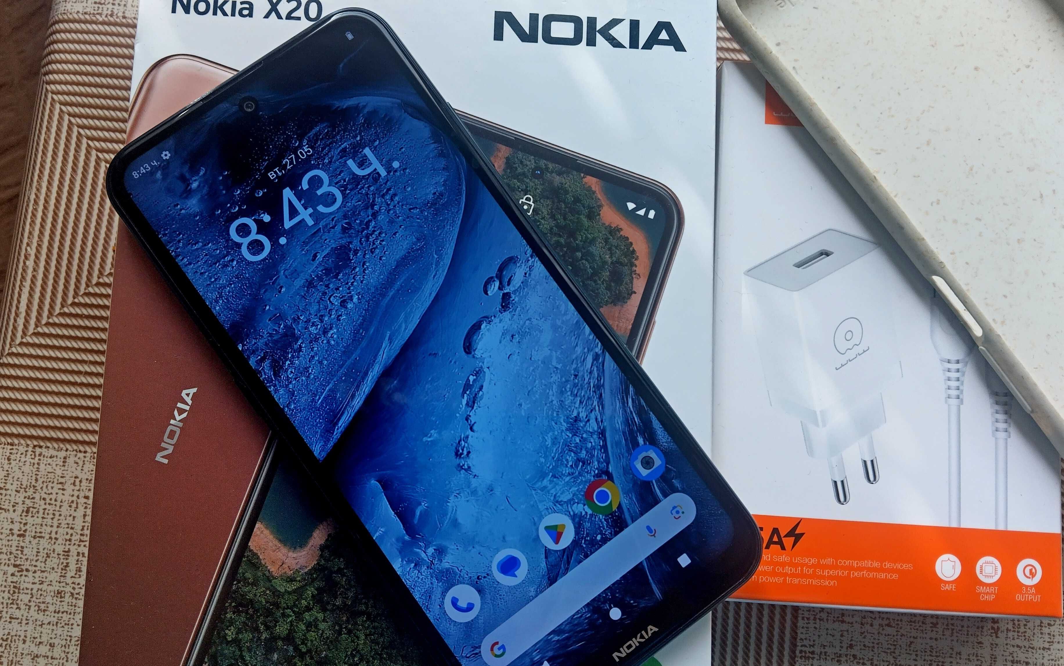Nokia X20, Dual SIM, 128GB, 6GB RAM, 5G, Nordic Blue