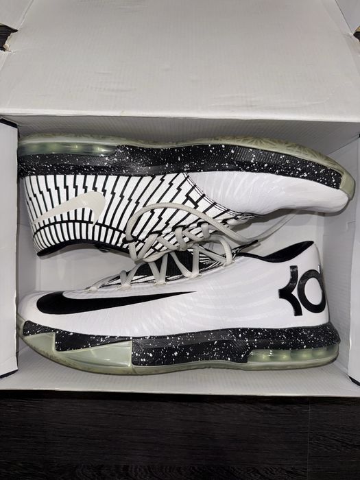 Баскетболни обувки Nike KD 6 ID "White & Black"