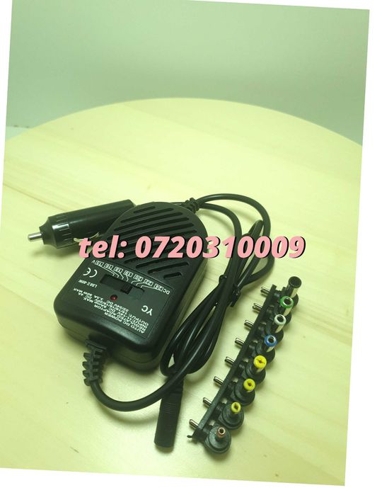 Incarcator Universal Pentru Laptop Pentru Auto Alimentare La 12v