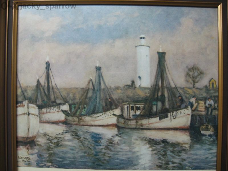 Репродукция На Шведския Художник Louis Sparre В Красива Ретро Рамка От