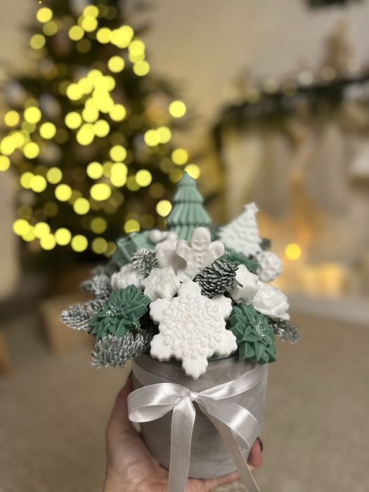 Aranjament craciun din sapun partumat