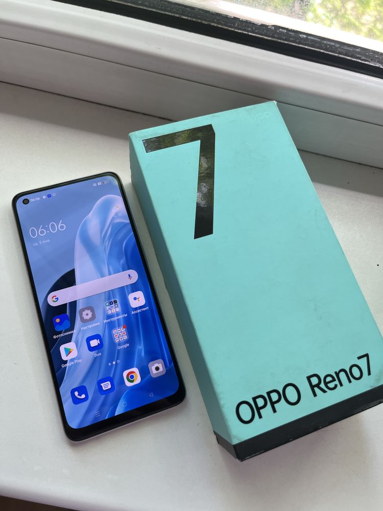 Oppo Reno 7/128 гб озу 12 с коробкой