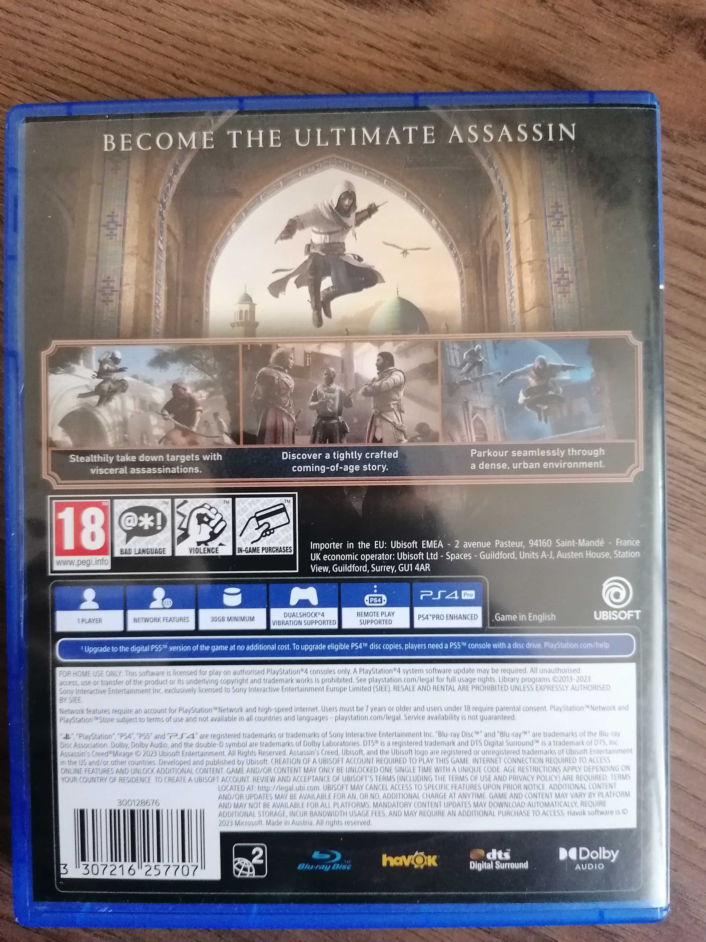 Assassin's creed mirage игра за ps4