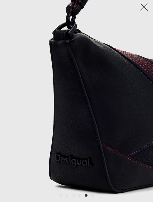 Desigual дамска чанта с контрастни шевове