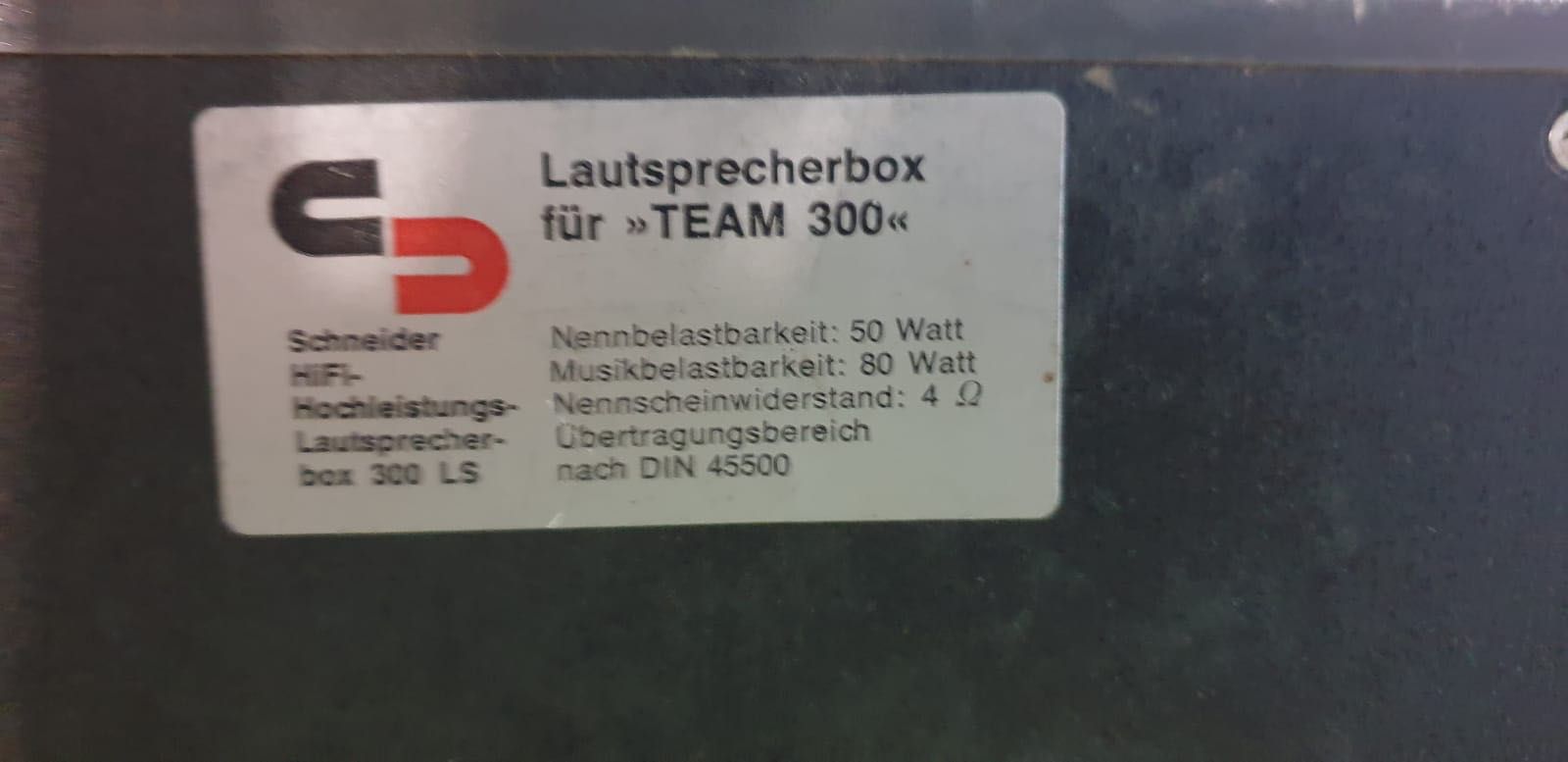 Boxe Schneider Lautsprecher TEAM 300