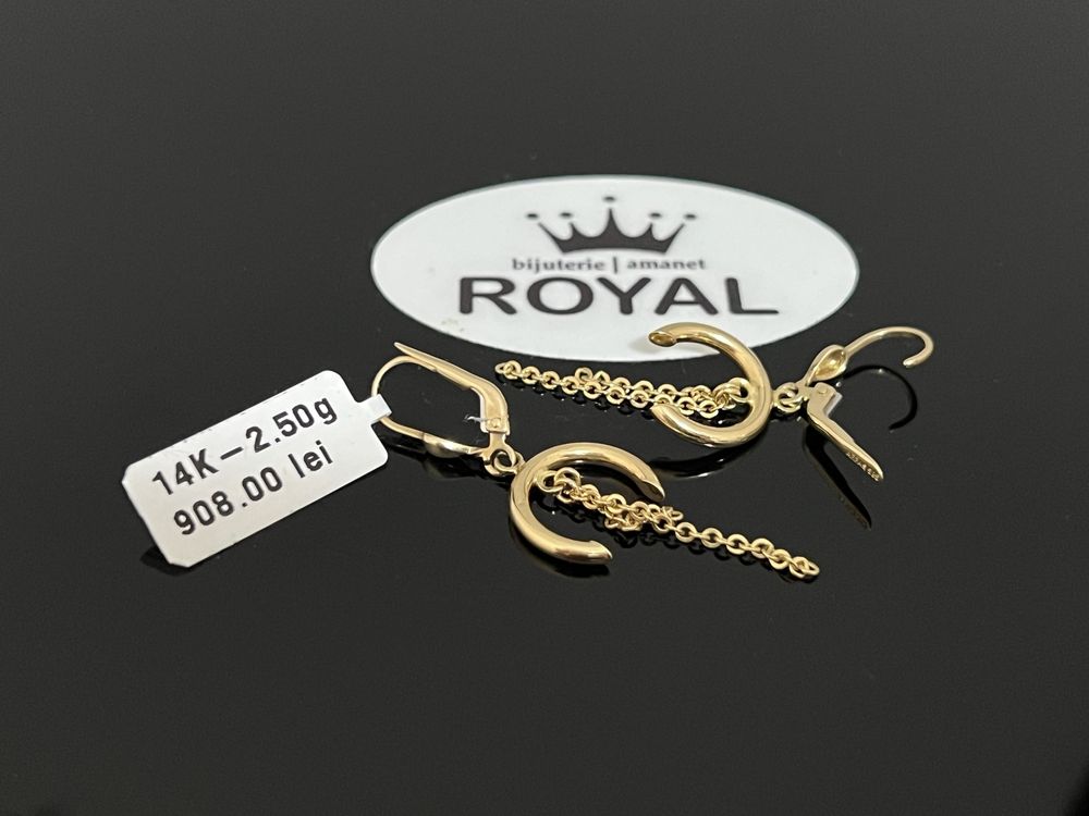 Bijuteria Royal CB : Cercei dama aur 14k 2,50 grame