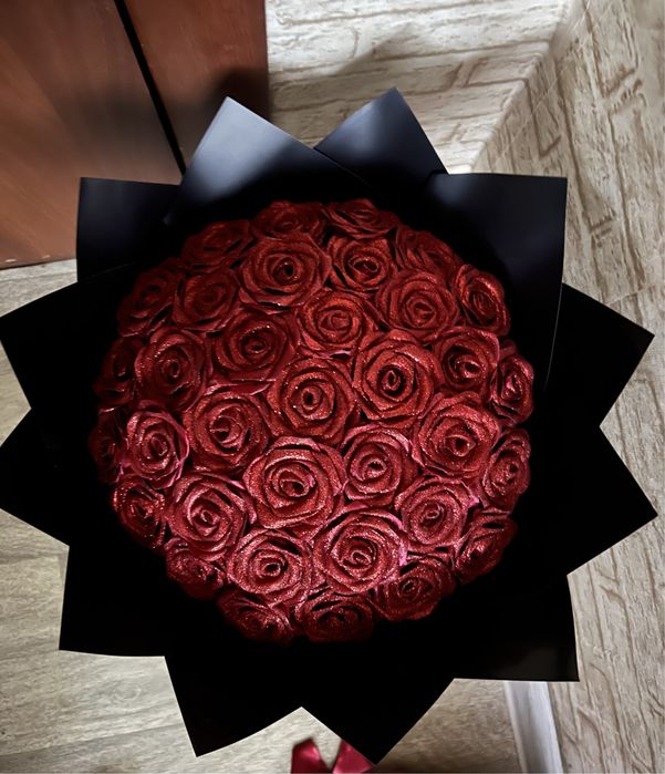 Букет атласный ленты