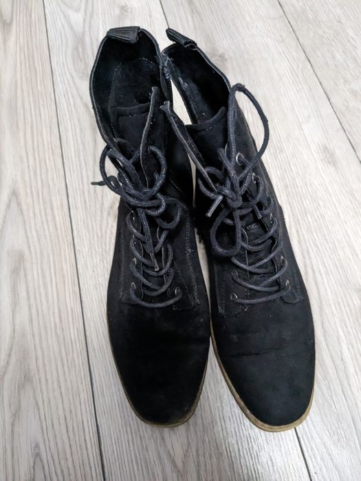 Vand pantofi catifea negrii nr 38