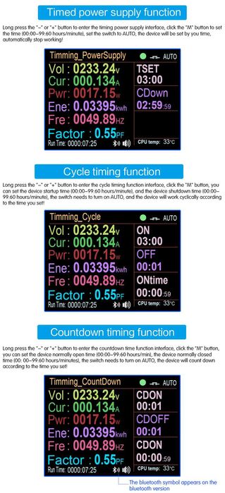 16А Електромер Протектор Анализатор